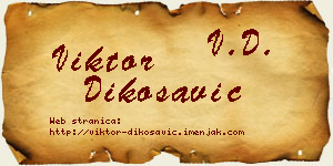 Viktor Dikosavić vizit kartica